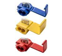 Chanzon 140 pièces Connecteurs de fil à épissure rapide Kit à pression pour robinet de calibre 22-10AWG Sans soudure Électrique IDC SGS/CE Certifié Auto-dénudage Déconnexion Câble Joiner