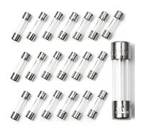 Chanzon 20 pièces UL Listed 5x20 4A 125V Verre AGC Cartouche Tube Fusible Coup lent Temporisation 125 V / 250 V