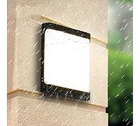 Chao Zan Applique murale extérieure extérieure 7W LED moderne carrée Éclairage Mural intérieur, Applique murale extérieure étanche, 3000k Blanc chaud, noir pour jardin porte couloir patio balcon Cour
