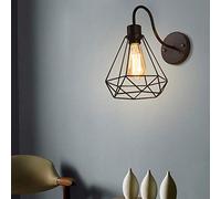 Chao Zan Appliques Murales Interieur Vintages Industrielles Plafonniers Luminaires E27 en Métal Lampe Murale Industrielles Rétro Réglable 180° éclairage Mural Cuisine Salon Bar Restaurant Café (B)