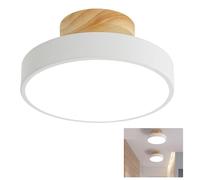 Chao Zan Plafonnier LED Dimmable 13W, Lustre Moderne 3000k/4000k/6000k pour Cuisine, Salon, Balcon, Couloir - Suspension Luminaire Φ180mm (Blanc)