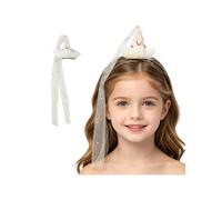 Chaoyinn Chapeaux En Forme Cône Miniature Thème Princesse Chapeaux Fête En Fourrure Pour Les Filles Accessoires Fête Et Accessoires Photo Strass blanc Taille unique