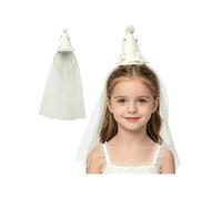Chaoyinn Chapeaux En Forme Cône Miniature Thème Princesse Chapeaux Fête En Fourrure Pour Les Filles Accessoires Fête Et Accessoires Photo Type papillon blanc Taille unique