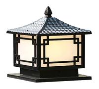 ChaoZan Extérieur réverbère, Borne lumineuse en Look antique en Fonte d'aluminium Jardin Lumière Extérieure éclairage pour Cour-jardin Extérieur,230 volt 1 * E27 Max. 40 W (Pas d'ampoule)