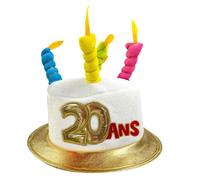 CHAPEAU ANNIVERSAIRE 20 ANS Multicolore