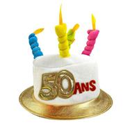 CHAPEAU ANNIVERSAIRE 50 ANS Multicolore