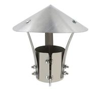 Chapeau cheminée anti pluie terminal vertical poele granule bois pellet pour conduit de cheminée fumee couvercle tuyau