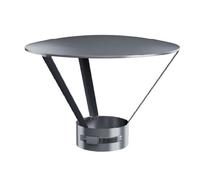 Chapeau de cheminée avec bande de serrage - simple paroi - Reuter EW-BLUE 80mm
