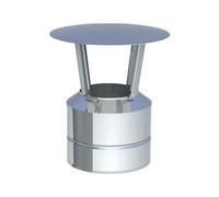Chapeau de cheminée avec cône de finition - double paroi - TEC-DW-Classic 160mm