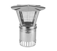 Chapeau de cheminée avec grille pare-étincelles - double paroi - Schiedel ICS 250 mm