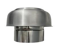 Chapeau de cheminée, conduit de cheminée rond en acier inoxydable 304-4/5/6/8 pouces, étanche à la pluie et aux oiseaux, for cheminée domestique(5inch)