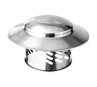 Chapeau De Cheminée De Cheminée, Chapeau Cheminée En Acier Inoxydable Capuchon Couverture D'évent Cheminée Chapeau De Pluie Pour Toit Rond Pour Cheminee Ou Fumisterie Poele Exterieur Tubage