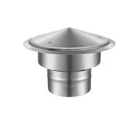 Chapeau De Cheminée Diamètre 15cm Base Ronde Résiste à La Rouille Et à La Corrosion