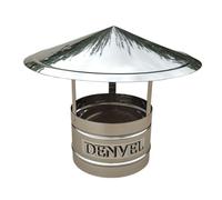 Chapeau de cheminée en acier inoxydable 230mm pour conduit de fumée - couverture de cheminée, capot de cheminée, protection contre la pluie pour cheminée - Denvel®