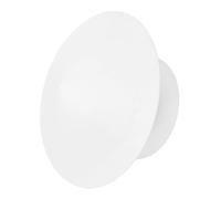 Chapeau de Cheminée en PVC Blanc, Protection Pluie pour Conduit Rond | Dessus Conique, Finition Polie, Installation Facile, Adapté aux Conduits de Poêle Extérieurs, Cheminées et Véhicules