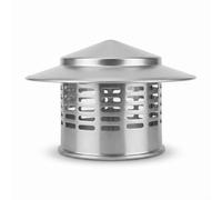 Chapeau de Cheminée et Chapeau de Pluie de Toit en Inox 304, Cheminée Tuyau Couverture de Pluie pour Poele, Poêle, Fumisterie Poele Exterieur Tubage de Toit(200mm)