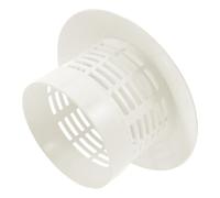 Chapeau de Cheminée Extérieur 304 Inox Anti-pluie pour Conduit Rond | Montage sans Outils, Forme Parapluie Blanche, Aide à Limiter les Petits Animaux, Adapté aux Sorties de Fumée Extérieures