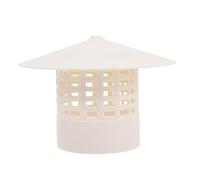 Chapeau de Cheminée Extérieur en PVC 75mm Grille Latérale | Conduit de Poêle à Bois, Protection la Pluie, Installation Rapide sans Outil, Camping ou Chauffage de Terrasse