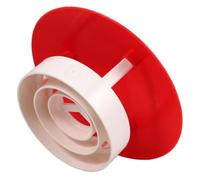 Chapeau de Cheminée Extérieur en PVC Rouge, Anti-pluie pour Conduit | Couvercle Étanche, Forme Parapluie Classique, Pose sans Outil, pour Sorties de Cheminée et Tuyaux D’évacuation