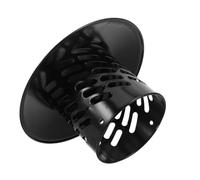 Chapeau de Cheminée extérieur Rond en Acier Inoxydable Noir 75mm | Installation Facile, Protection Pluie, Neige et Feuilles, pour Conduit de Poêle ou Cheminée