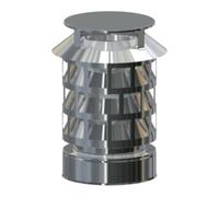Chapeau de cheminée "Extracteur de fumée" avec couvercle amovible - double paroi - Reuter Systèmes DW 120 mm