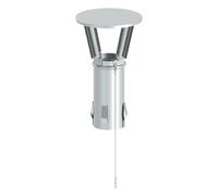 Chapeau de cheminée inox - butée quatre griffes - simple paroi - Tecnovis TEC-EW-CLASSIC 80mm
