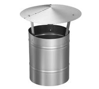 Chapeau de cheminée - KOTARBAU - ø 150 mm - Inox - Anti pluie - Design moderne