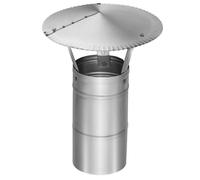 Chapeau de cheminée - KOTARBAU - Ø100 mm - Inox - Anti-pluie & anti-oiseaux - Résistant à la corrosion