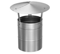 Chapeau de cheminée - KOTARBAU - KOTARBAU - Inox Ø160 mm - Anti-pluie - Résistant à la corrosion