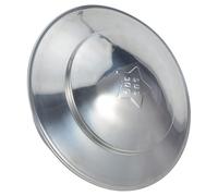 Chapeau de cheminée rond 161 MM en acier inoxydable argent étanche | Pour sortie de poêle à bois et conduit de cheminée, compatible universellement, airflow assuré, extérieur
