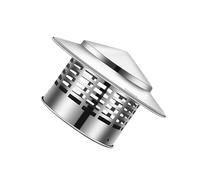 Chapeau de cheminée rond 304 Stainless Steel Chimney Cap | Multiple Sizes: Fireplace Chimney Smoke Exhaust Pipe Protection(6in/160mm)
