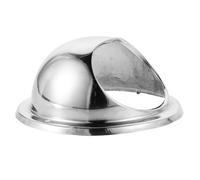 Chapeau de Cheminée Rond en Acier Inoxydable Argenté, Capuchon Extérieur | Grille de Précision, Finition Polie, Surface Facile à Nettoyer, pour Conduits et Hottes, Usage Extérieur
