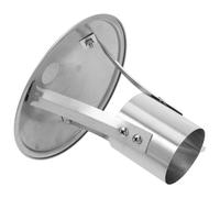 Chapeau de Cheminée Rond en Acier Inoxydable, Toit Conique, Argenté | Couvercle Extérieur pour Conduit, Finition Polie, Améliore L’évacuation, Limite L’entrée D’animaux, Usage Maison