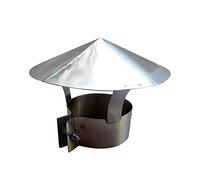 Chapeau de cheminée rond Stainless Steel Chimney Cap | 150mm/200mm Outdoor Chimney Rain Protection(150mm/5.9in)