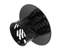 Chapeau de Cheminée Ventilé Rond en Acier Inoxydable Noir 75 MM | Pare-pluie Moderne pour Conduit de Poêle Extérieur, Protège Neige et Petits Animaux, Résiste aux Intempéries