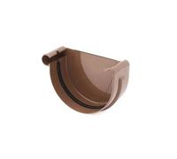 Chapeau De Gouttière Gauche Marron, Système 100
