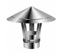 Chapeau de Pluie de Toit et Chapeau de Cheminée 50mm-300mm - Capot de Cheminées en Acier Inoxydable 304 pour Poêle et Tubage Extérieur(200mm)
