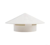 Chapeau de pluie en PVC pour aérations de toit, bouchon de sortie d'air rond pour tuyaux de 75 mm, 110 mm, 160 mm, protection contre les débris et les oiseaux (110 mm)