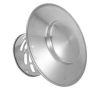 Chapeau de Pluie pour Cheminée Conique en Acier Inoxydable 3 Pouces | Design Ventilé, Protège la Pluie Oiseaux, pour Conduit de Fumée Extérieur, Finition Argentée