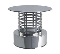 Chapeau de pluie pour montage de tuyau avec grille anti-étincelles - double paroi - Reuter Systèmes DW 300 mm