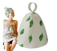 Chapeau de sauna - Bonnet de douche en feutre thermique, absorbant l'eau - Bonnet de sauna isolé pour hommes et femmes - Protection de la tête du bain à vapeur - Chapeau de spa résistant à la chaleur
