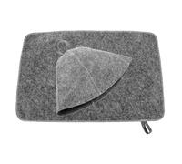 Chapeau de Sauna en Feutre Absorbant, Ensemble Confortable Réutilisable | Feutre, Léger et Simple, pour Bain et Sauna, Design Pratique, Bonnet et Coussin Assortis