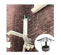 Chapeau de toit en métal galvanisé, chapeau de pluie galvanisé, chapeau de cheminée à dessus conique, capot de cheminée en acier inoxydable, chapeau de pluie de toit rond ( Size : D30cm*50cm/11.81in*1