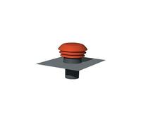 Chapeau de toiture plastique CPR125 - 125 mm - Tuile Unelvent 876000