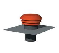 Chapeau de toiture plastique design D raccordement 150160 mm couleur tuile G