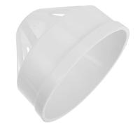 Chapeau de Ventilation PVC Blanc pour Cheminée, Remplacement Extérieur | Résistant à Température, Design Poli Épaissi, pour Ventilateurs de Salle de Bain et Extracteurs la Cuisine
