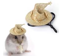 Chapeau Halloween Hamster Coiffe en Peluche Ajustable avec Sangle pour