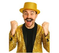 Chapeau haut de forme plastique or adulte - Or