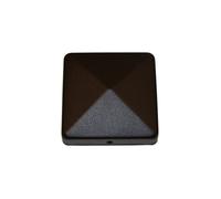 Chapeau pyramide pour poteau bois - Finition Noire - Cabochon 90 mm - SIMPSON - CABOCHON90PB