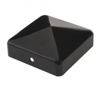 Chapeau pyramide noir pour poteau bois - 9x9